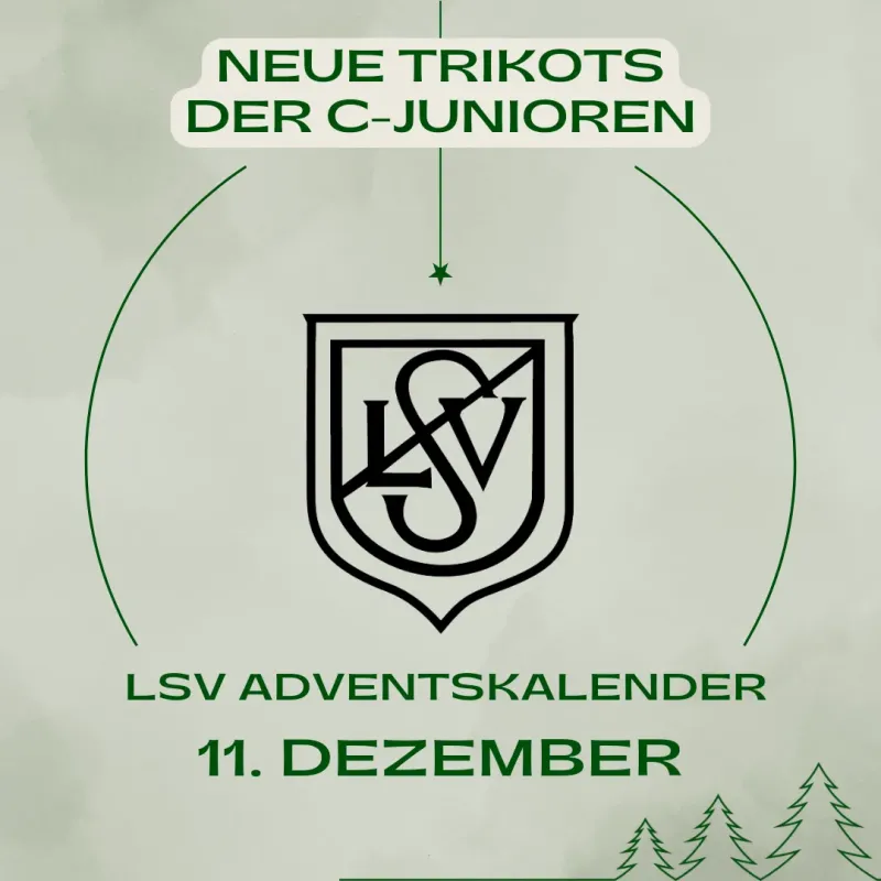 LSV-Adventskalender 2024 - Türchen 11 - Neue Trikots C-Junioren